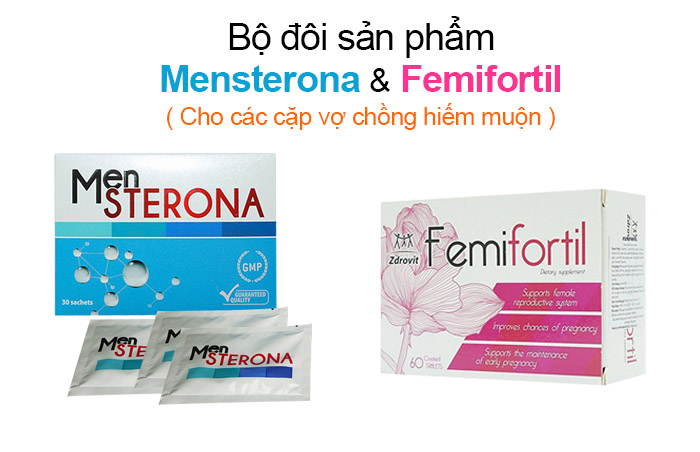 bộ đôi sản phẩm mensterona và femifortil