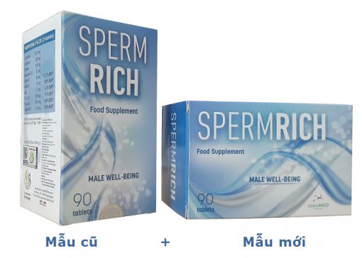 spermrich mẫu cũ và mẫu mới