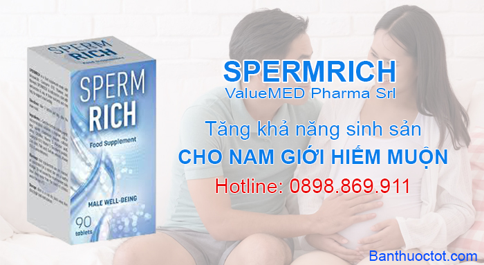 thuốc spermrich tăng khả năng sinh sản nam giới