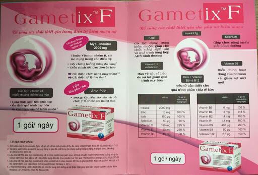 lưu ý khi sử dụng thuốc gametix f
