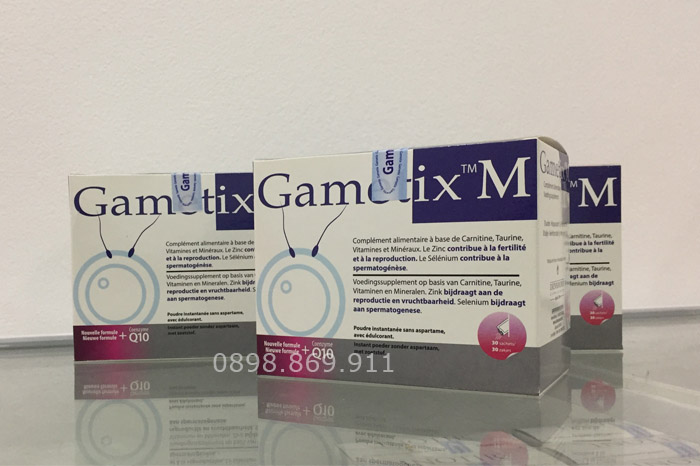 gametix m hỗ trợ tinh trạng vô sinh hiếm muộn ở nam giới