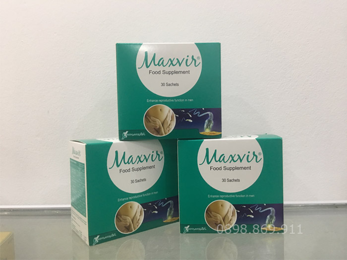 maxvir tăng số lượng, chất lượng tinh trùng cho nam giới