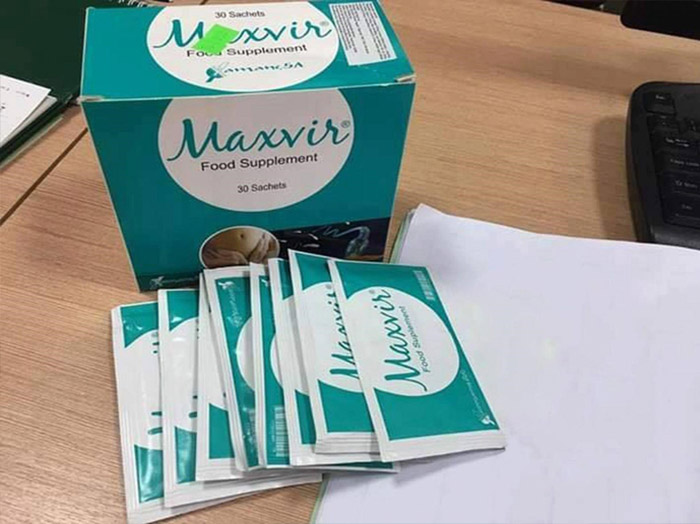 nhãn hộp maxvir
