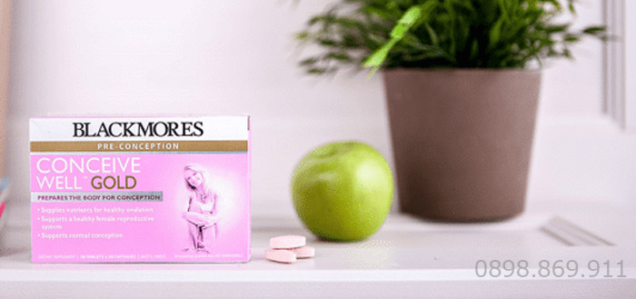 blackmores conceive well gold tốt cho khả năng sinh sản nữ giới