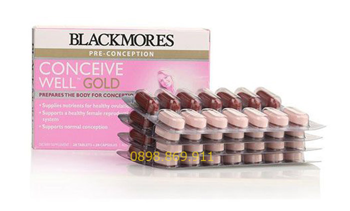 thuốc blackmores conceive well gold