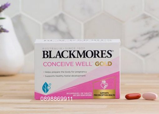 thuốc blackmores conceive well gold mẫu mới