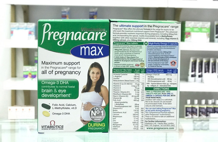 thành phần thuốc pregnacare max