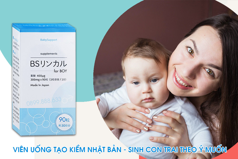 viên uống baby support for boy sinh con trai