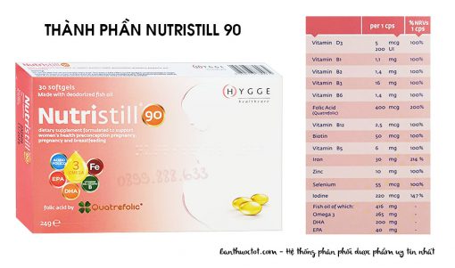 nutristill 90 thành phần