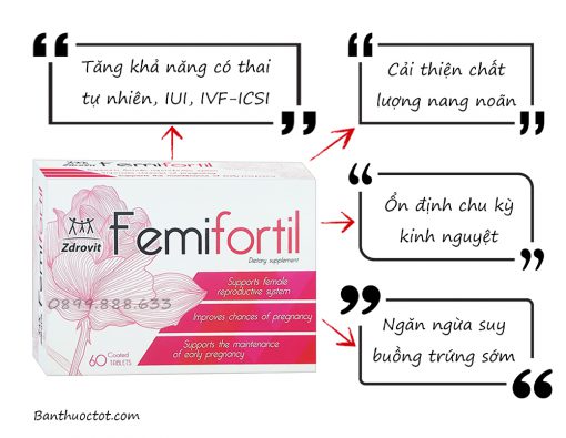 thuốc femifortil có tác dụng gì