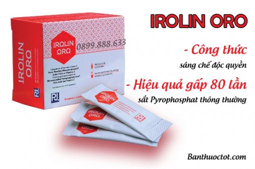 gói bột irolin oro bổ sung sắt