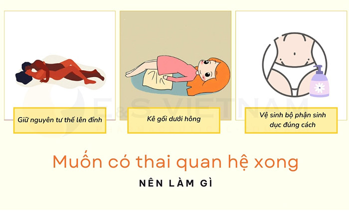 hướng dẫn cách tăng thụ thai sau khi quan hệ