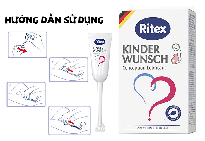 hướng dẫn sử dụng gel tăng thụ thai ritex