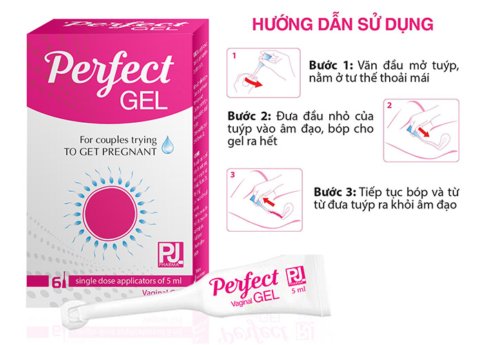 hướng dẫn sử dụng perfect gel tăng thụ thai