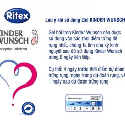 lưu ý khi sử dụng gel ritex kinder wunsch