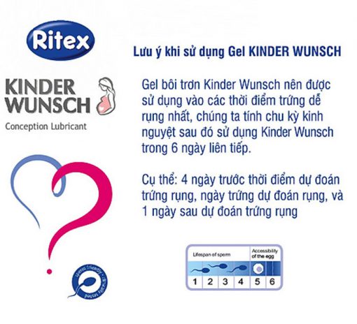 lưu ý khi sử dụng gel ritex kinder wunsch